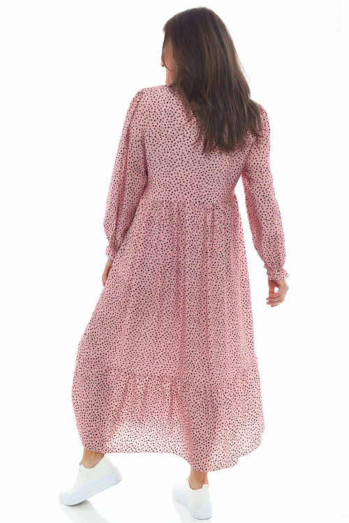 Esme Spot Print Dress Pink - Image 3