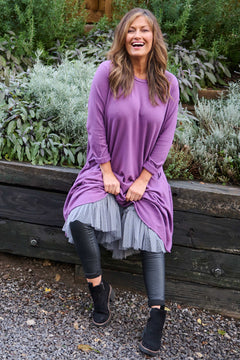 Hoy Jumper Dress Purple