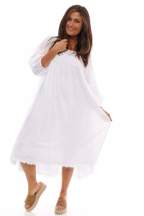 Morianna Cotton Dress White