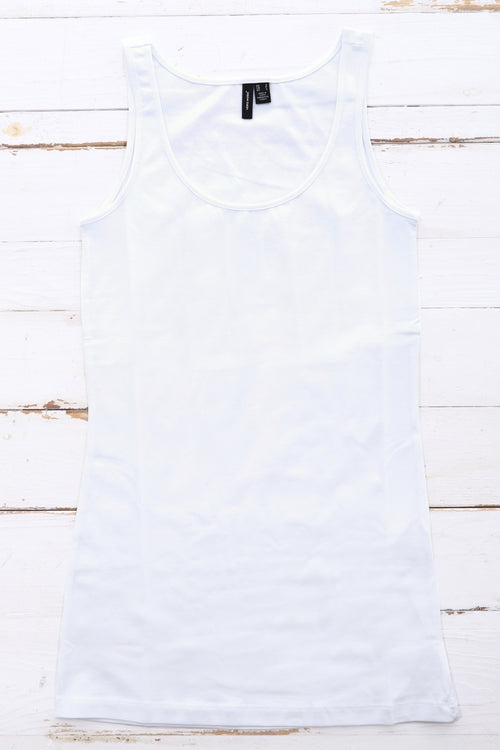 Vero Moda Long Vest White - Image 1
