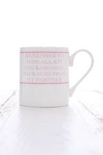 Remember To Hide All Packages... Mug Pink Pink - Remember To Hide All Packages... Mug Pink