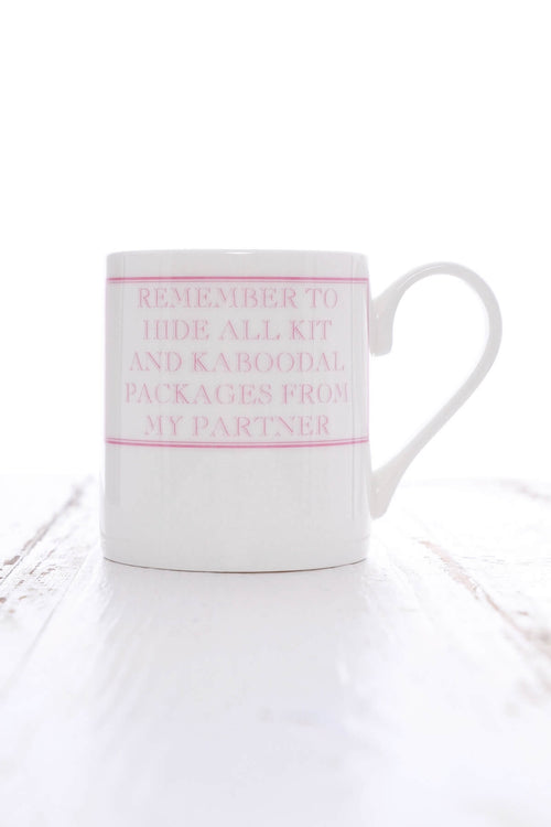 Remember To Hide All Packages... Mug Pink - Image 1