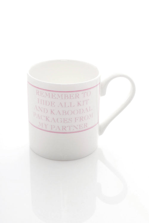 Remember To Hide All Packages... Mug Pink - Image 2