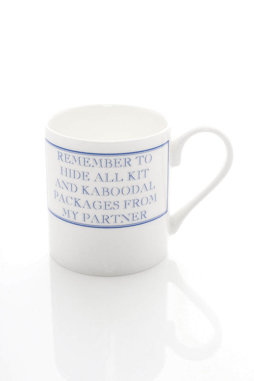 Remember To Hide All Packages... Mug Blue - Image 1