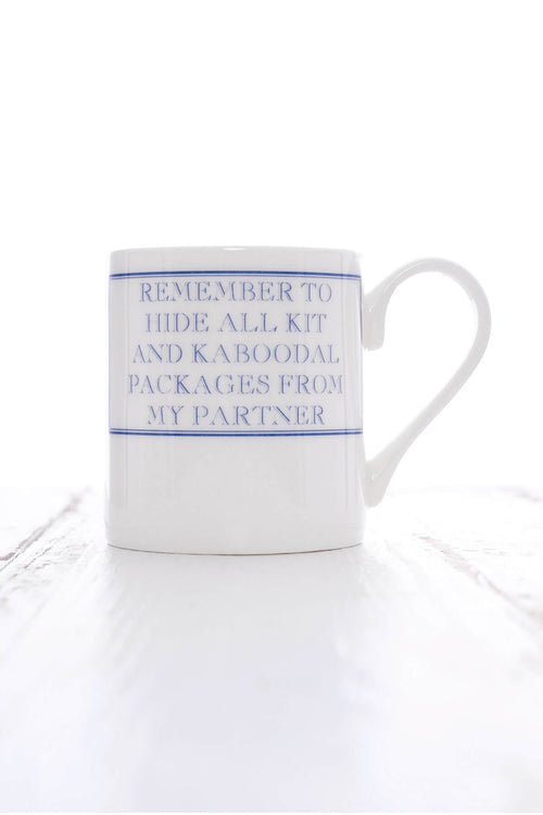 Remember To Hide All Packages... Mug Blue - Image 3