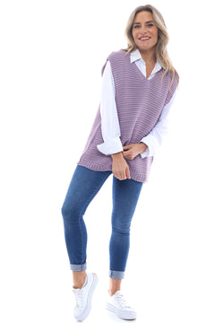 Miana Knitted Tank Top Lilac