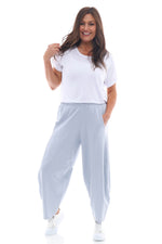 Kensley Cotton Pants Grey Grey - Kensley Cotton Pants Grey