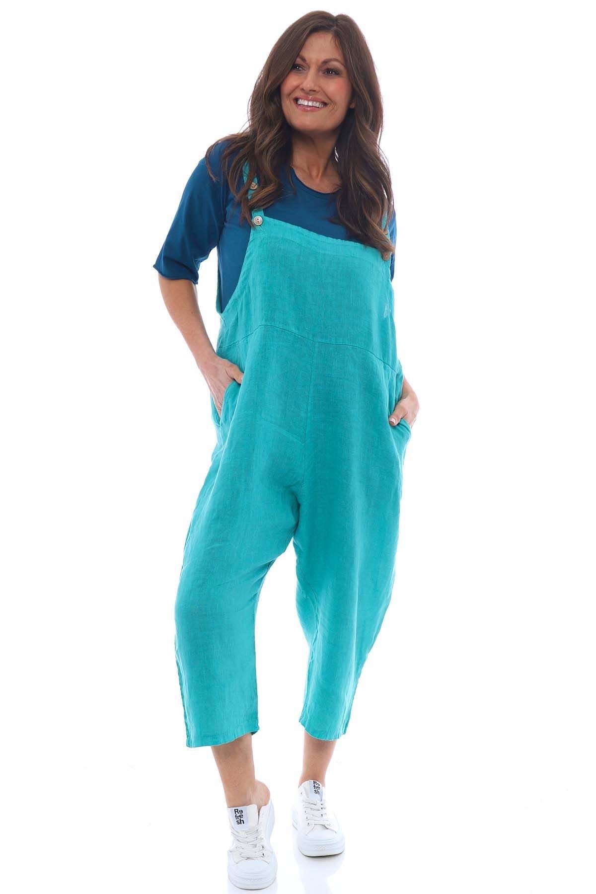 Exclusive Made in Italy Mario Linen Jumpsuit Kit and Kaboodal