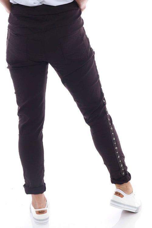 Brette Studded Trousers Cocoa - Image 5